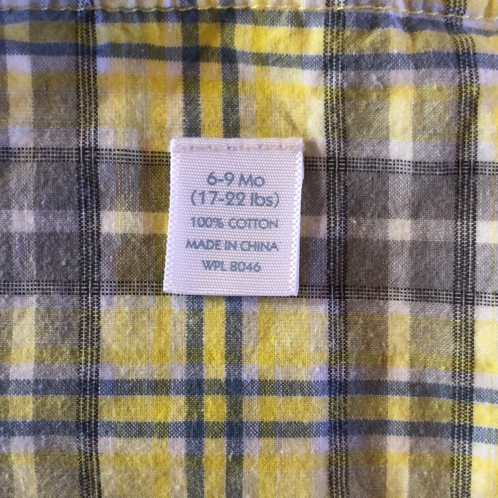 **6 Items for $26** Baby Checkered Shortall, size 6-9mos - Picture 11 of 13